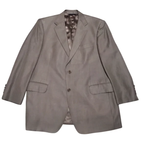 Brooks Brothers Men's Blazer Jacket Size 43R Tan Made In Italy